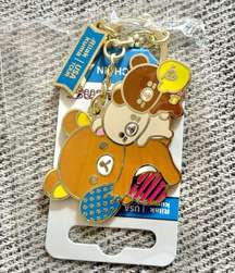 Rilakkuma 20th Anniversary USA Tour Group Enamel Keychain NWT