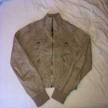 Tan Bomber Jacket