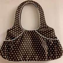 Y2K retro Shiraleah polka dot shoulder bag