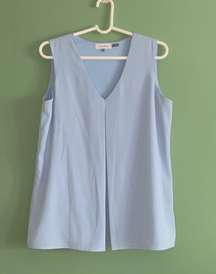 Sleeveless Blue Top