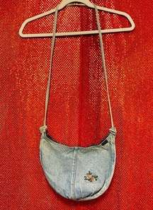 1990s DENIM SHANE & CO CROSSBODY PURSE