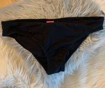 Black Bikini Bottom  New Womens XL 16 18 Low Rise Swimsuit