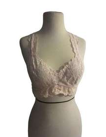 Felina Lightly Padded Wirefree Women's Lace Bralette Size M