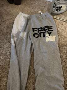 Freecity Grey Tie Dye Sweatpants