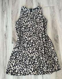 Halogen S Petite Animal Print Sleeveless Slip Dress