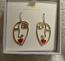 House Of Harlow 1960 Face Earrings. NWOT. In original earring box.