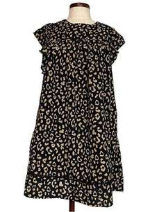 &merci leopard babydoll dress