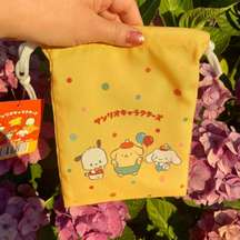Sanrio Yellow Small Drawstring Bag