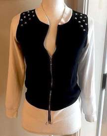 black & white studded jacket small #36