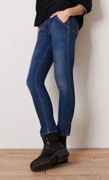 Ba&sh Sally Straight Jeans Handbrushed Blue