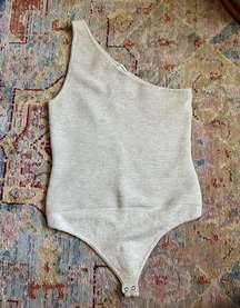 Ribbed One Shoulder Bodysuit