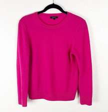 QUINCE 100% Cashmere Fuchsia Soft Long Sleeves Sweater, Size Small