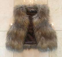 Velvet NWOT Faux Fur Vest Tan So Soft Size Medium