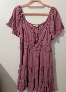 mauve mini sundress