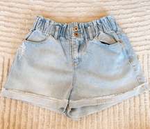 Dillard’s  Paperbag High Waisted Denim Shorts