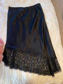 Silk Skirt With Lace Bottom