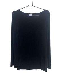 Spiegel SZ S black shimmer long sleeve top