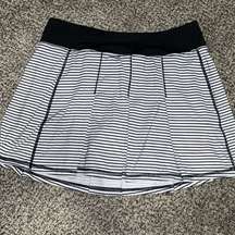 Kyodan - pleated Athletic Skort - Black Striped - PS