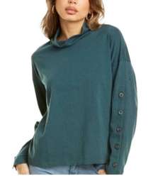 Teal Turtleneck Sweater