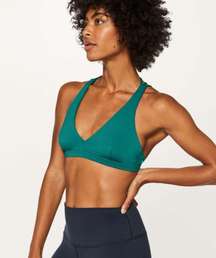 Raise The Barre Bra Teal Green