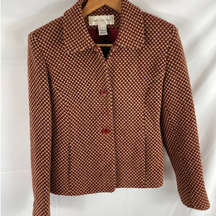 Jones New York Woven Wool Blazer Jacket Size 4