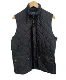 Polo Ralph Lauren women's quilted vest neck buckle size Large