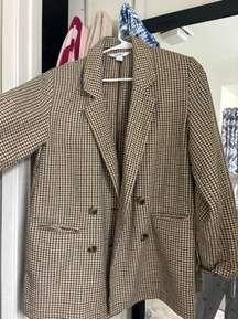 Brown Patterned Blazer 