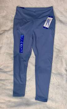 NWT  Performance Leggings-Water drop Blue-Large