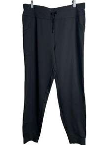 32 Degrees Heat Pant Womens Large Black Side Pocket Jogger High Rise Performance