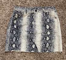 Snake Skin Pattern Skirt 