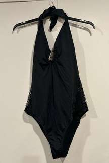 Black one piece Swimsuit for all size 14