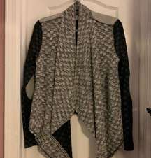 Anthropology Black and white pattern Sweater Wrap