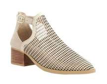 Rag & Co Rosalyn Cut-Out Women's Suede Sandal Bootie Size 9 Beige NWT