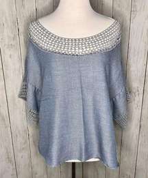 Harper Boho Chambray Top