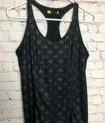 Xersion Womens Sporty Athletic Racerback Black Workout Tank Size M