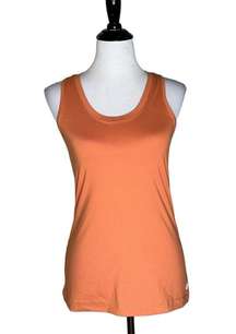 Gottex Women's Racerback Tank Top Orange Open Back Athletic Sleeveless Size M