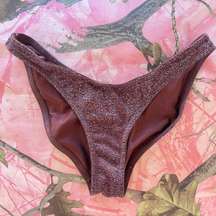 bikini bottoms sparkly brown