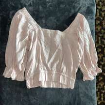 Blush Ruffle Blouse