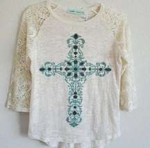 Southern Grace burnout cross shirt