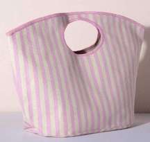 New with Tags Shiraleah Lolita Large Striped Tote in Pink