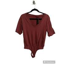 N:philanthropy Red Short Sleeve Bodysuit