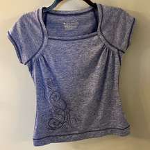 Womens  Blue Active Wear Shirt - Size Small