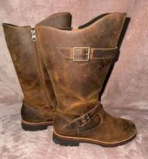 Patagonia Thatcher Brown Leather Riding Boots Women's Size 8