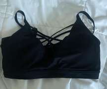 Black Criss Cross Sports Bra