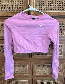 Long-sleeve Crop Top