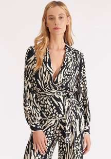 NWT  Clive Blouse Black & Bone