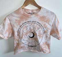 Astrological graphic cropped T-shirt 