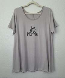 NWT Embellished by creative co-op “Dog Momma” Short Sleeves Tee