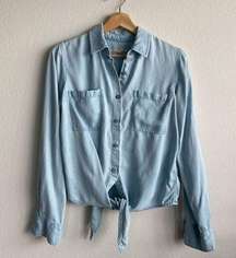 7 for all mankind denim button down