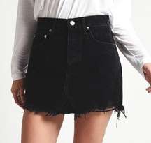 AGOLDE Quinn High Rise Mini Denim Skirt 32